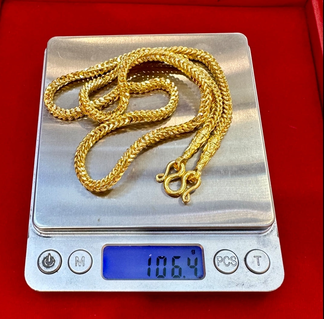 23k Thai Gold Classic Franco Chain