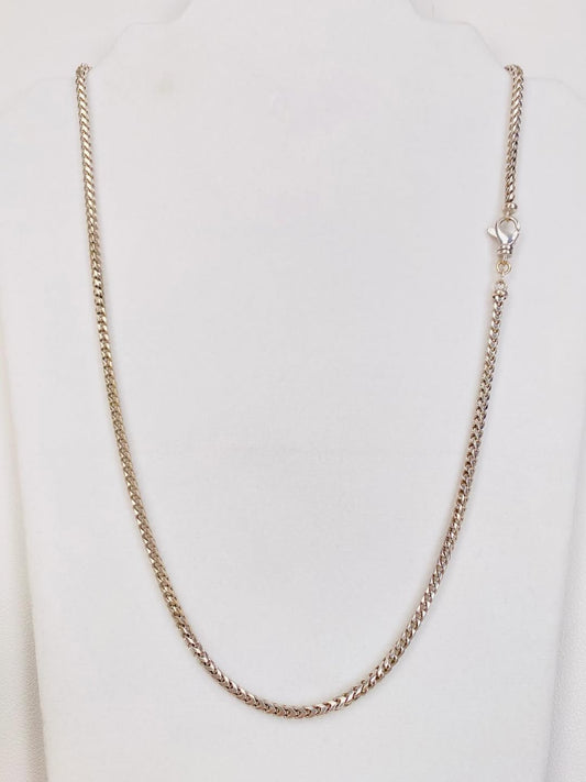 14k Franco Chain, White Gold