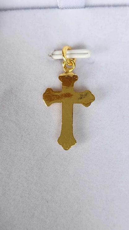 Crucifix Pendant, 23K Gold