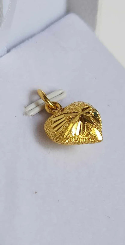 Heart Pendant, 23K Gold