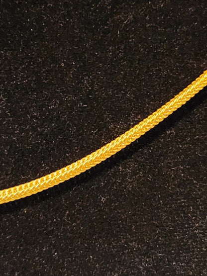 Thai Franco Necklace, 23K Gold