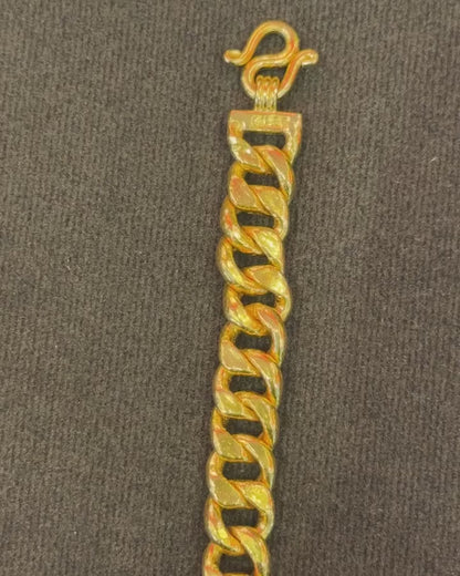 Miami Cuban Bracelet, 24K