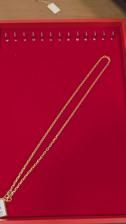 Round Anchor Chain, 24K Gold