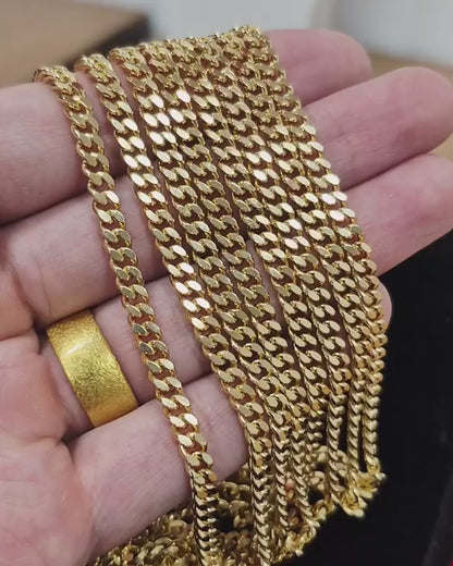 Miami Cuban Chain, 18k Gold, 4.2mm