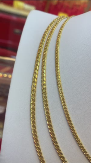 Tight Cuban Chain, 23K Gold