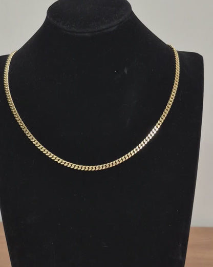 Miami Cuban Chain, 18k Gold, 4.2mm