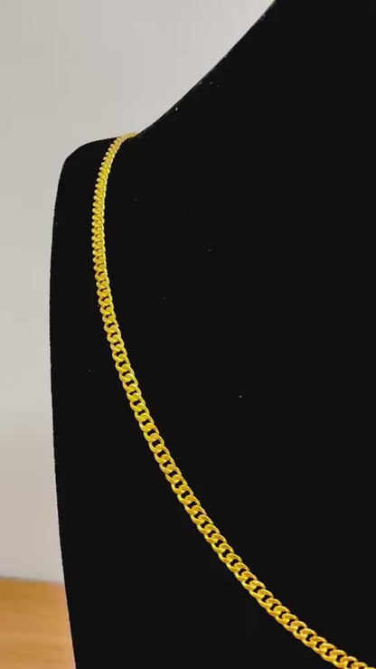 Miami Cuban Chain, Light, 24K Gold