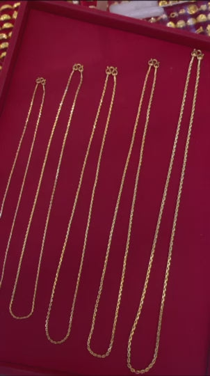 15.2g, 20", Anchor Chain, 24K Gold