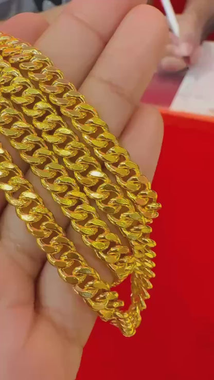 Miami Cuban Chain, 24k Gold
