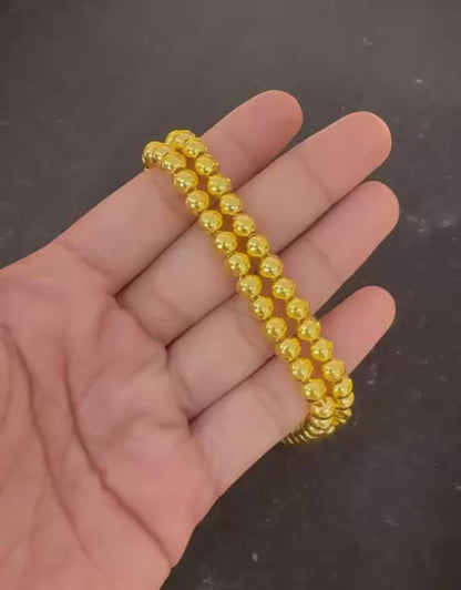 Bead Chain, 23K Gold