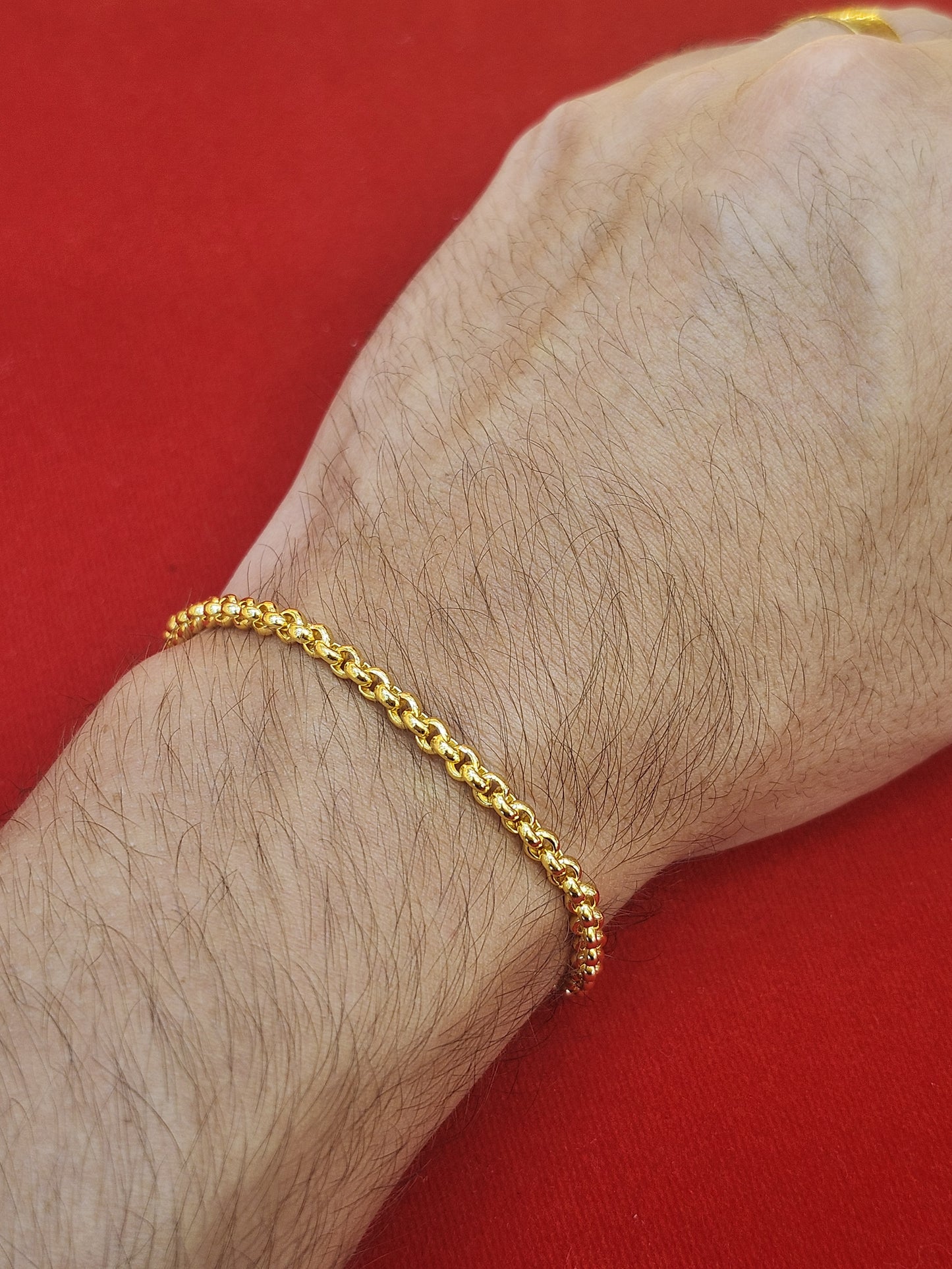 7.6g, 7", Rolo Bracelet, 23K Gold